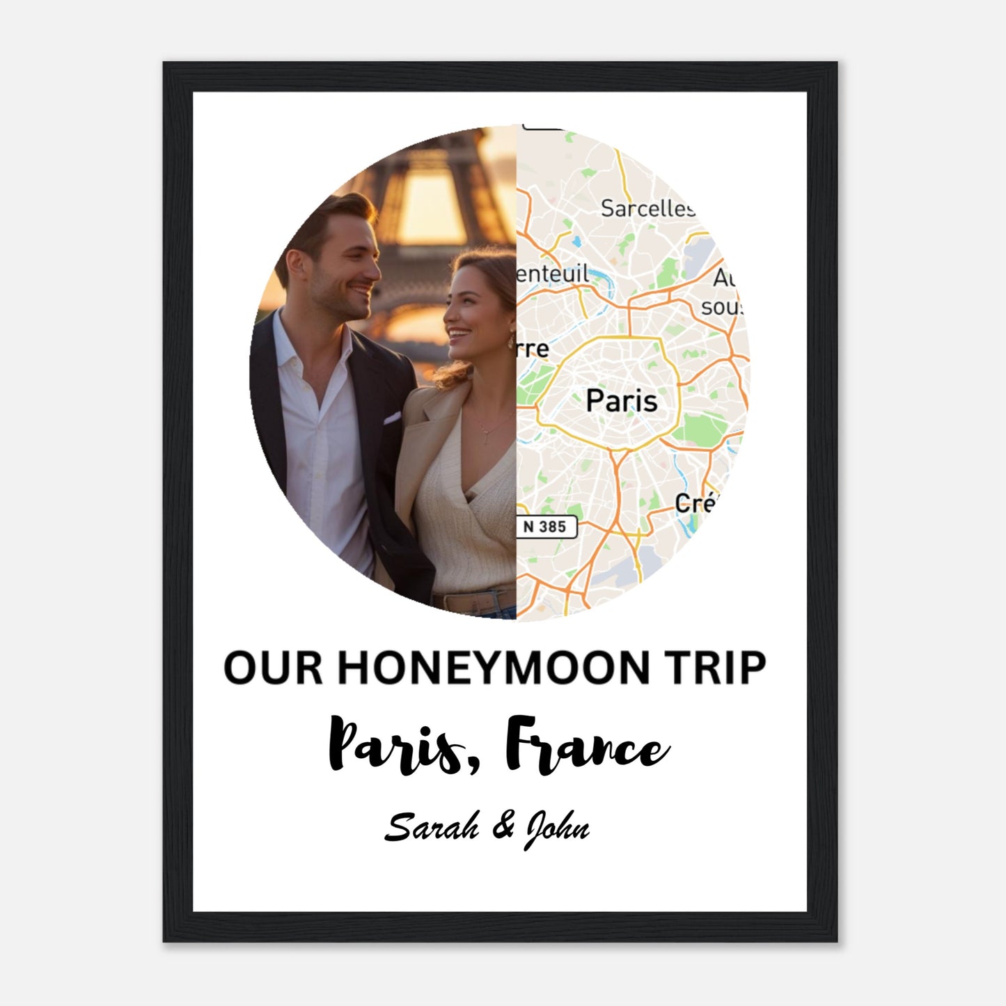Personalized Event Map Classic Matte Paper