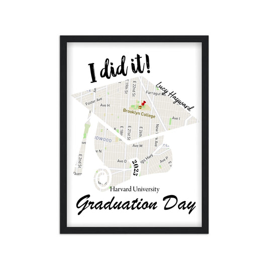 Classic Semi-Glossy Paper Wooden Framed Poster (Ready to hang)