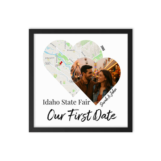 Our First Date - Personalized Map Keepsake